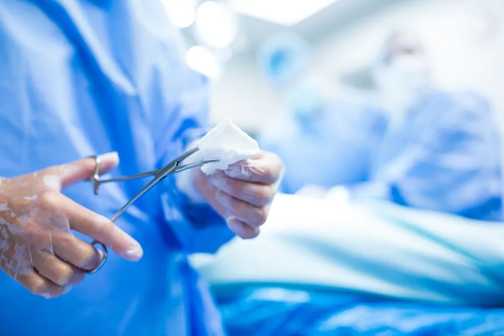 Surgeon in the operating room